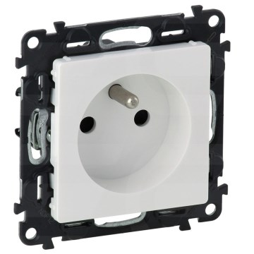 Legrand - Rahmenlose Haushaltssteckdose VALENA LIFE 250V weiß