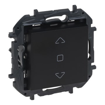 Legrand - Rahmenloser Jalousienschalter NILOE STEP schwarz