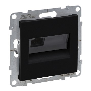 Legrand - RJ45-Netzwerkdose SUNO, rahmenlos, schwarz