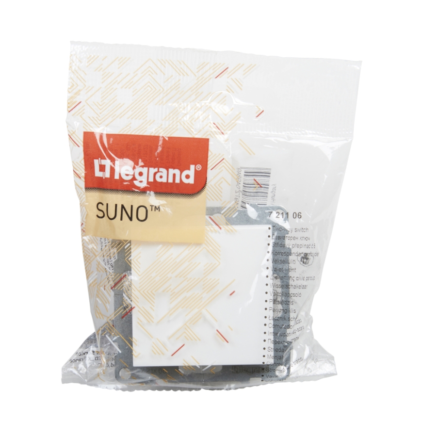 Legrand - Treppenlichtschalter Nr. 6 ohne Rahmen SUNO weiß