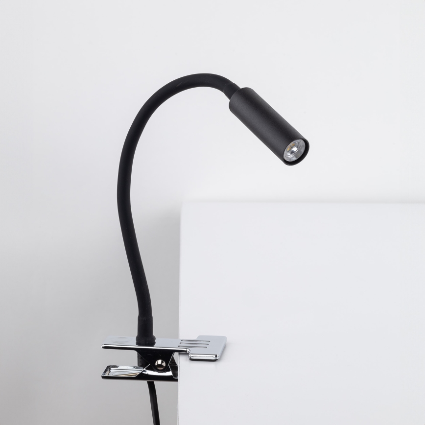Leuchte mit Klemme LAGOS 1xG9/3W/230V 4000K schwarz