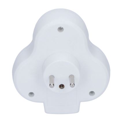 Mehrfachstecker, 3 x 10A, weiß, Schalter