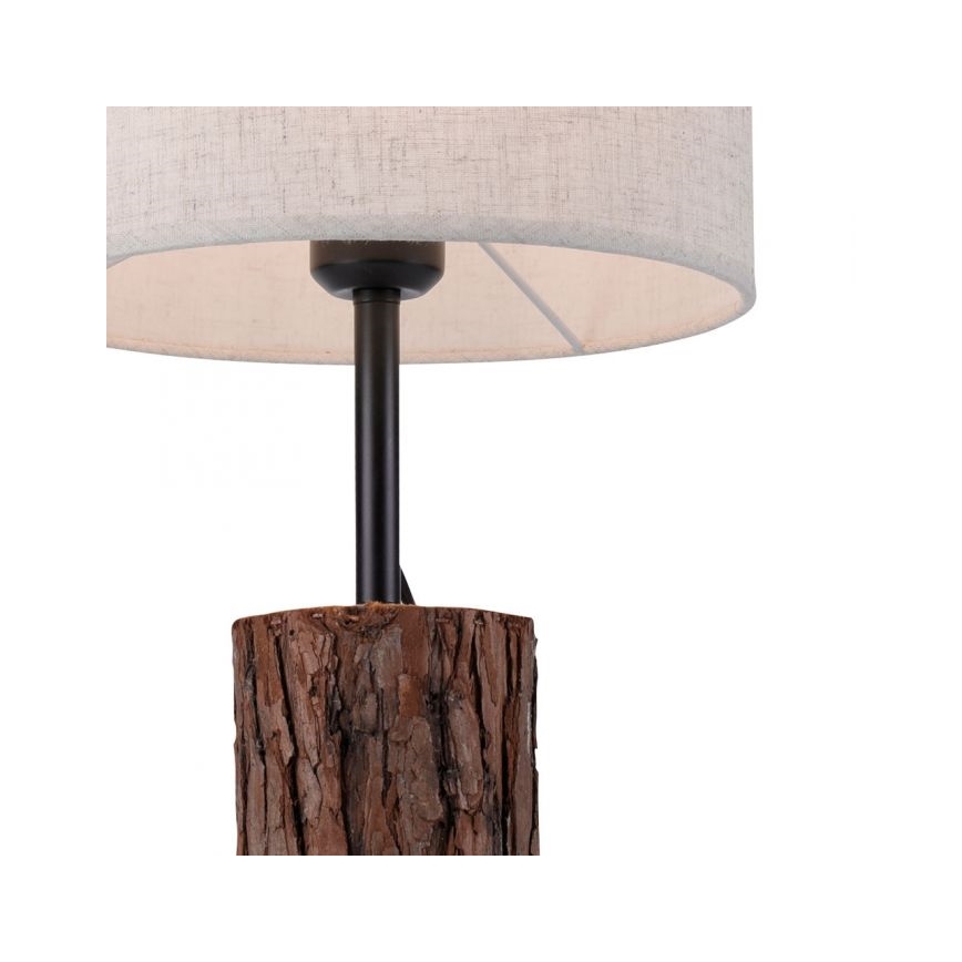 Leuchten Direkt 11233-79 - Tischlampe BARK 1xE27/40W/230V Holz