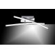 Leuchten Direkt 11270-55 - LED-Anbaukronleuchter SIMON 2xLED/5W/230V mattchrom