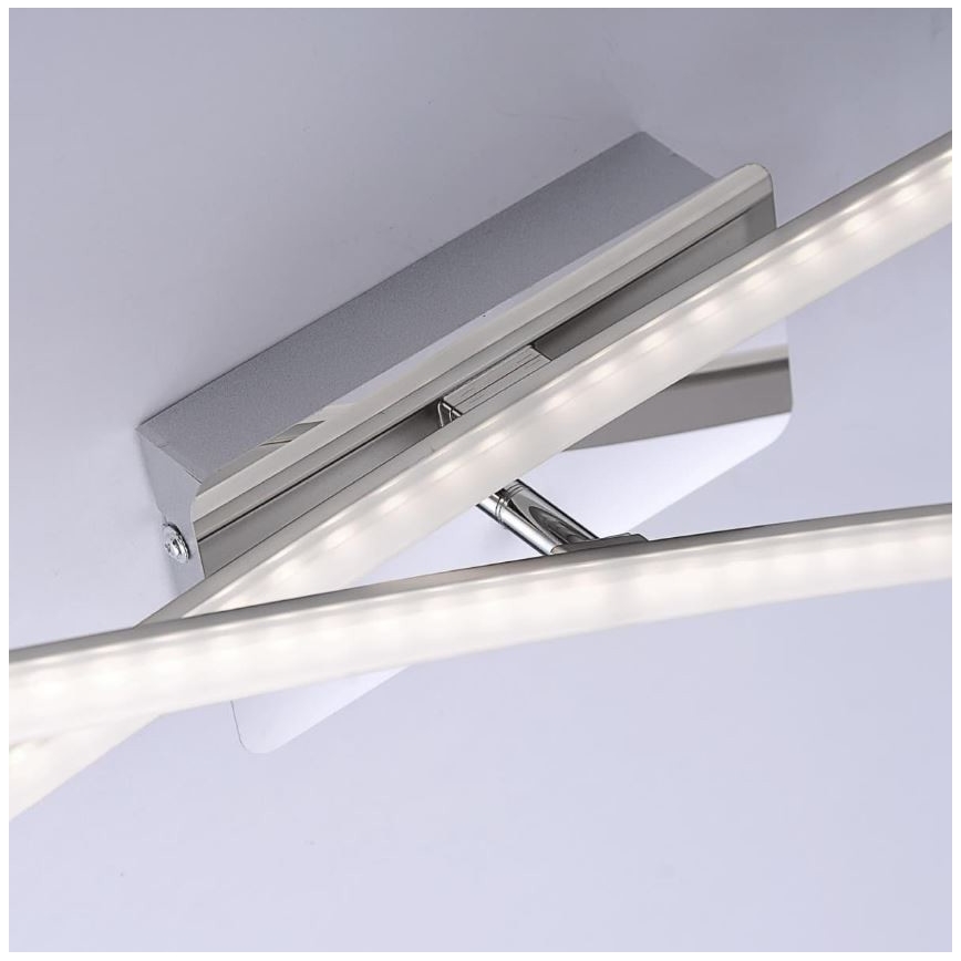 Leuchten Direkt 11272-55 - LED-Anbaukronleuchter SIMON 2xLED/8W/230V mattchrom