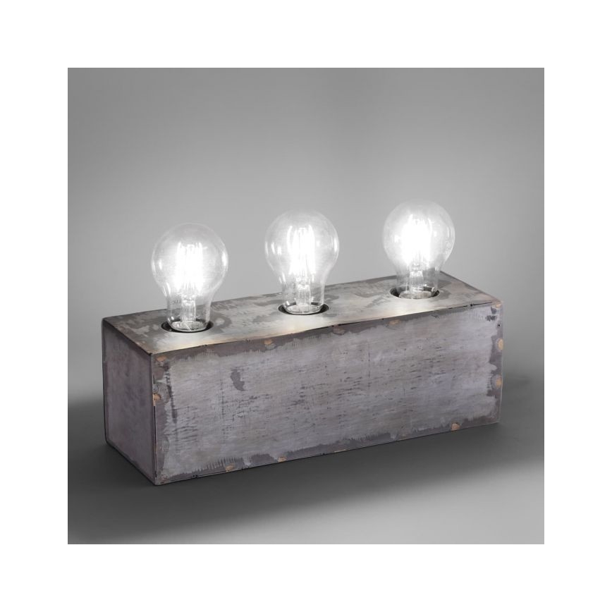 Leuchten Direkt 11498-77 - Tischleuchte SAMIA 3xE27/25W/230V