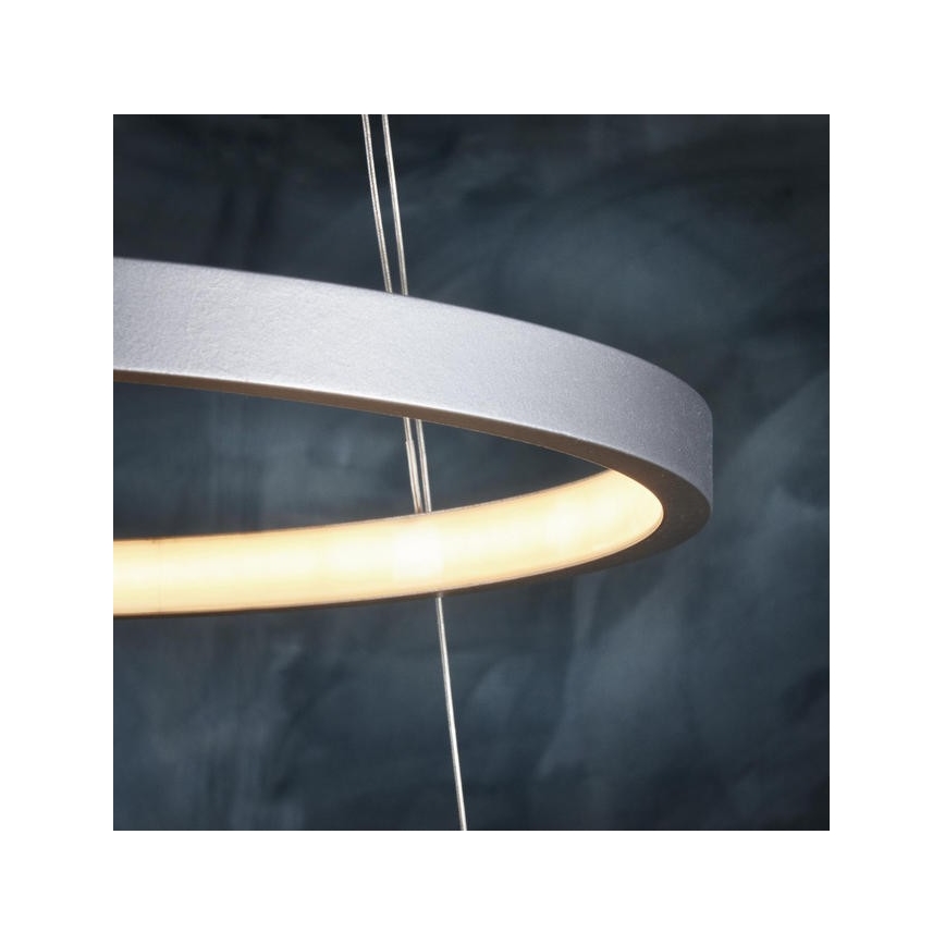 Leuchten Direkt 11525-21 - LED Hängeleuchte CIRCLE 1xLED/15W/230V + LED/25W