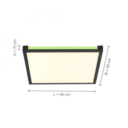 Leuchten Direkt 11621-18 - Dimmbare LED-RGB-Deckenleuchte MARIO LED/24W/230V 2700-5000K + FB