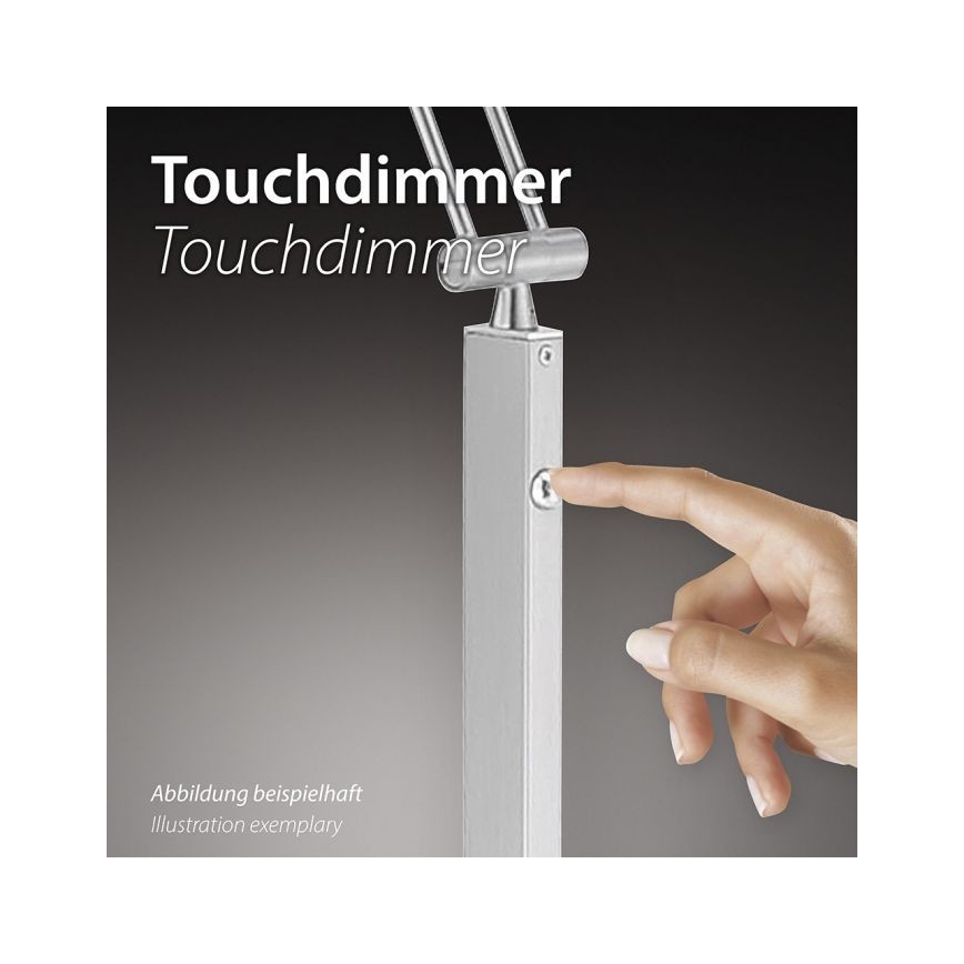 Leuchten Direkt 11710-18 – Dimmbare LED-Stehlampe HANS LED/21,5W/230V + LED/4W