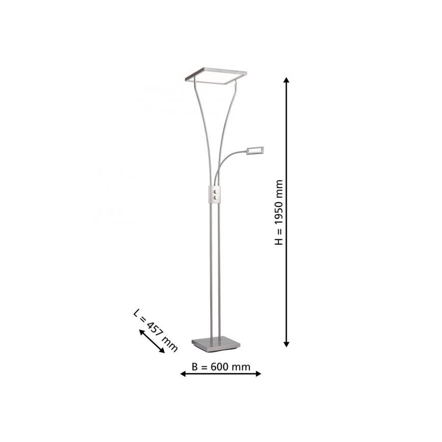 Leuchten Direkt 11722-55 – Dimmbare LED-Leuchte MARIAN LED/25W/230V + LED/3,6W