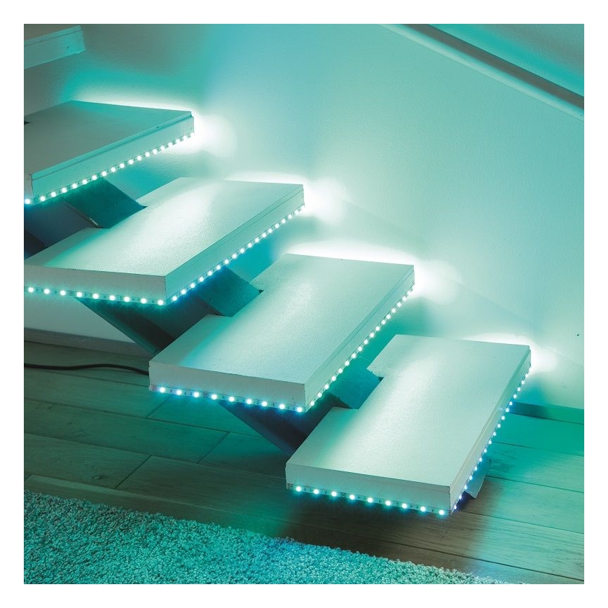 Leuchten Direkt 1210-70-BH - LED RGB Dimmbare Leiste TEANIA 3m 16,2W/12/230V + Fernbedienung