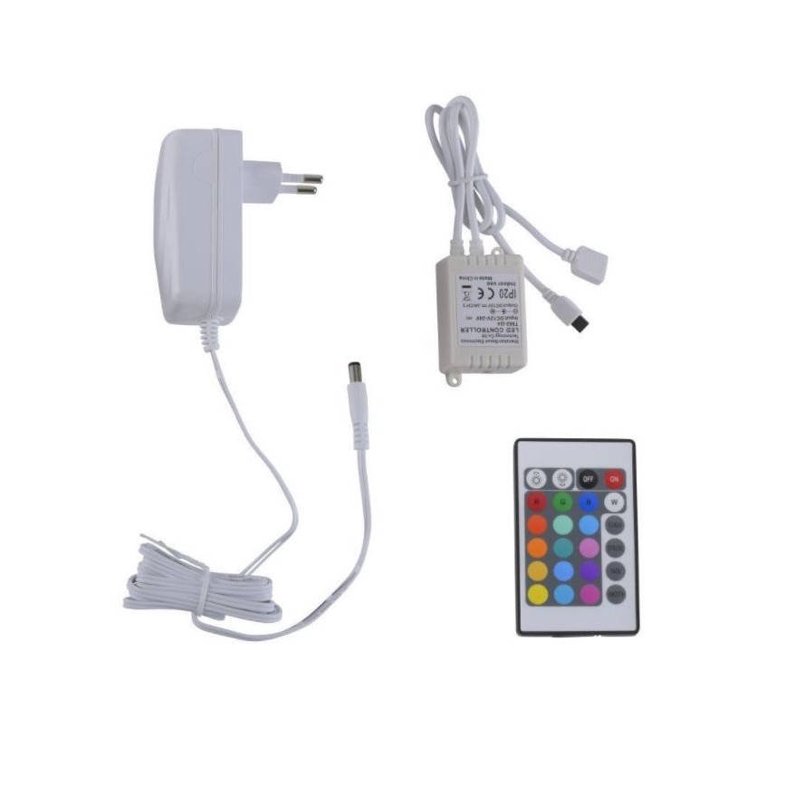 Leuchten Direkt 1210-70-BH - LED RGB Dimmbare Leiste TEANIA 3m 16,2W/12/230V + Fernbedienung