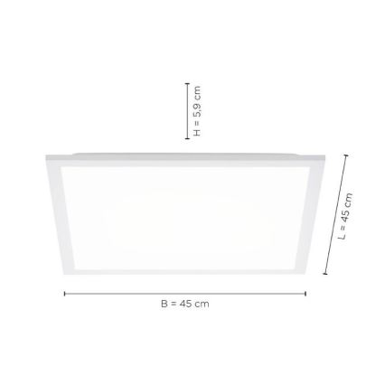 Leuchten Direkt 12201-16 - LED-Deckenleuchte FLAT LED/22W/230V