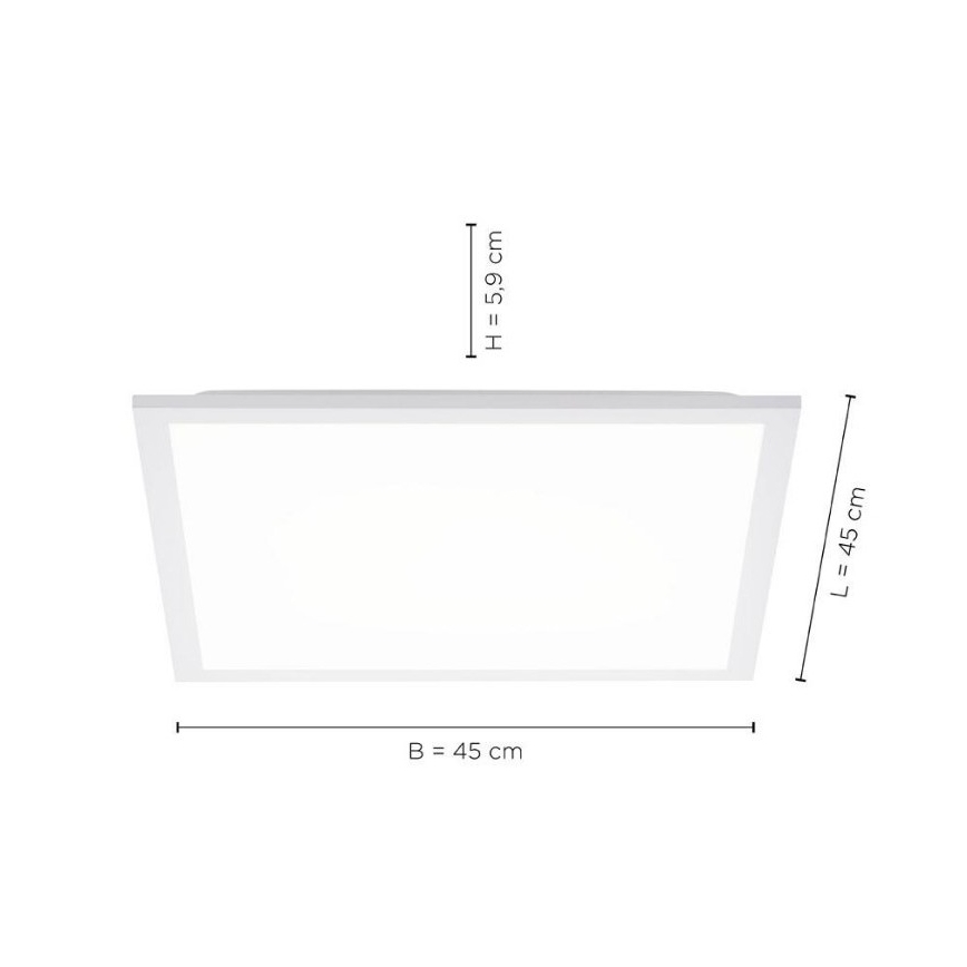 Leuchten Direkt 12201-16 - LED-Deckenleuchte FLAT LED/22W/230V | Beleuchtung