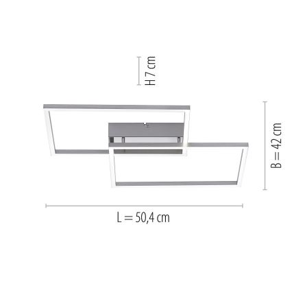 Leuchten Direkt 14018-55 - LED Dimmbarer Decken-Kronleuchter IVEN 2xLED/15W/230V