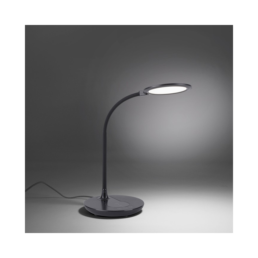 Leuchten Direkt 14416-18 - LED dimmbare Touch-Tischleuchte mit kabelloser Aufladung ASTRID LED/5W/230V 3000/4000/5500K + USB