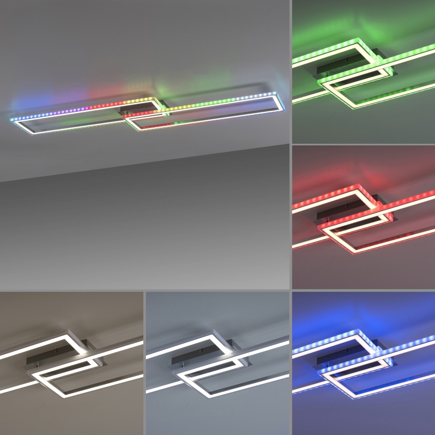 Leuchten Direkt 14635-55 - LED RGB dimmbare Deckenleuchte FELIX LED/34,5W/230V + Fernbedienung