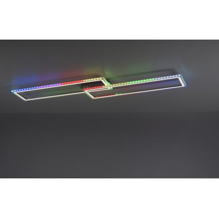 Leuchten Direkt 14635-55 - LED RGB Dimmbare Deckenleuchte FELIX 34,5W/230V