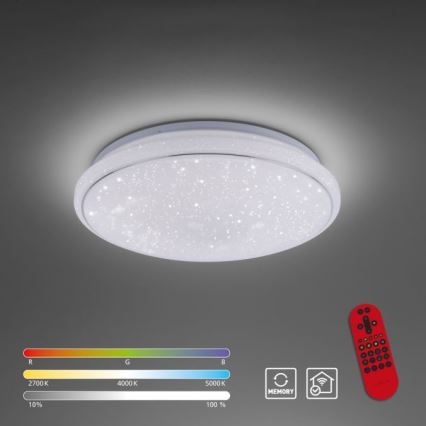 Leuchten Direkt 14743-16 - LED RGB Dimmbare Deckenleuchte JUPI LED/28W/230V Tuya 2700-5000K + Fernbedienung