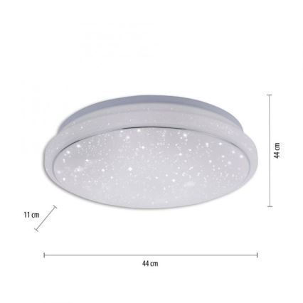 Leuchten Direkt 14743-16 - LED RGB Dimmbare Deckenleuchte JUPI LED/28W/230V Tuya 2700-5000K + Fernbedienung
