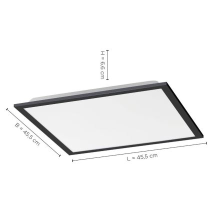 Leuchten Direkt 14755-18 - LED dimmbare Deckenleuchte FLAT LED/28W/230V 2700-5000 K + Fernbedienung
