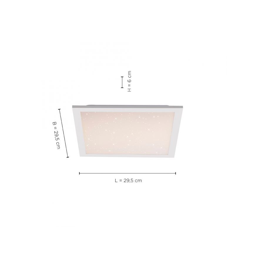 Leuchten Direkt 14760-16 - LED Dimmbare Deckenleuchte STARRYFLAT LED/20W/230V 2700-5000K + Fernbedienung