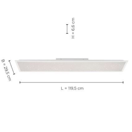 Leuchten Direkt 14762-16 - LED dimmbares Leuchtmittel STARRYFLAT LED/36W/230V + Fernbedienung