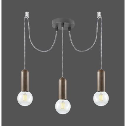 Leuchten Direkt 14776-48 - Hängeleuchte TURN ME 3xE27/60W/230V Spinne