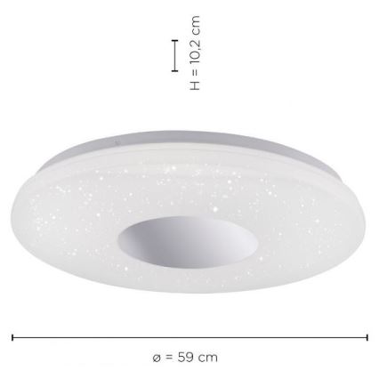 Leuchten Direkt 14822-17 - LED-Badezimmer-Deckenleuchte mit Sensor LAVINIA LED/40W/230V IP44