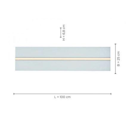 Leuchten Direkt 14854-16 - LED Dimmbare Deckenleuchte EDGING LED/30W/230V 2700-5000K + Fernbedienung