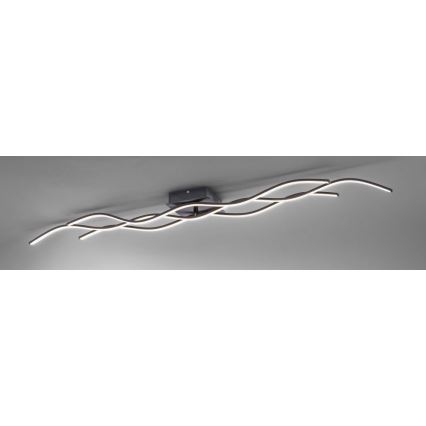 Leuchten Direkt 15167-18-LED Aufputz-Deckenleuchte WAWE 2xLED/12,5W/230V+LED/17W schwarz