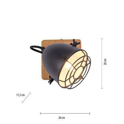 Leuchten Direkt 15171-18 – Wandstrahler BEETLE 1xE14/10W/230V