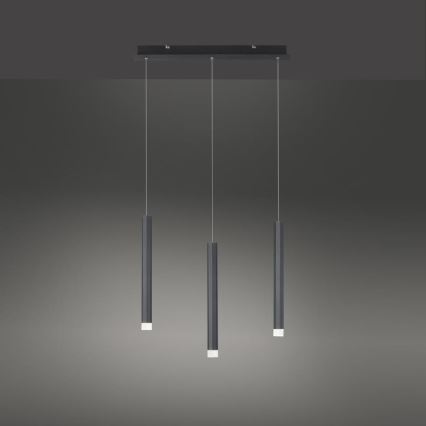 Leuchten Direkt 15203-18 - LED Hängeleuchte 3xLED/4,8W/230V schwarz