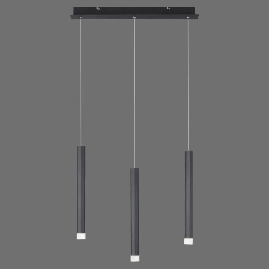 Leuchten Direkt 15203-18 - LED Hängeleuchte 3xLED/4,8W/230V schwarz