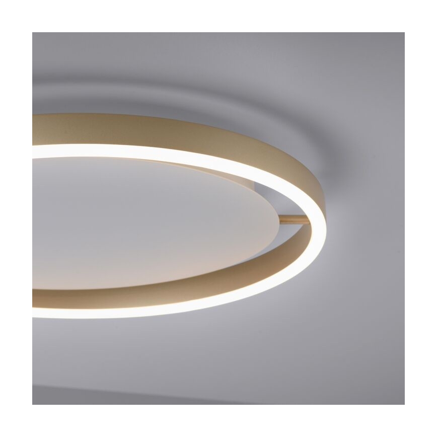 Leuchten Direkt 15392-60 – Dimmbare LED-Deckenleuchte RITUS LED/30W/230V Messing
