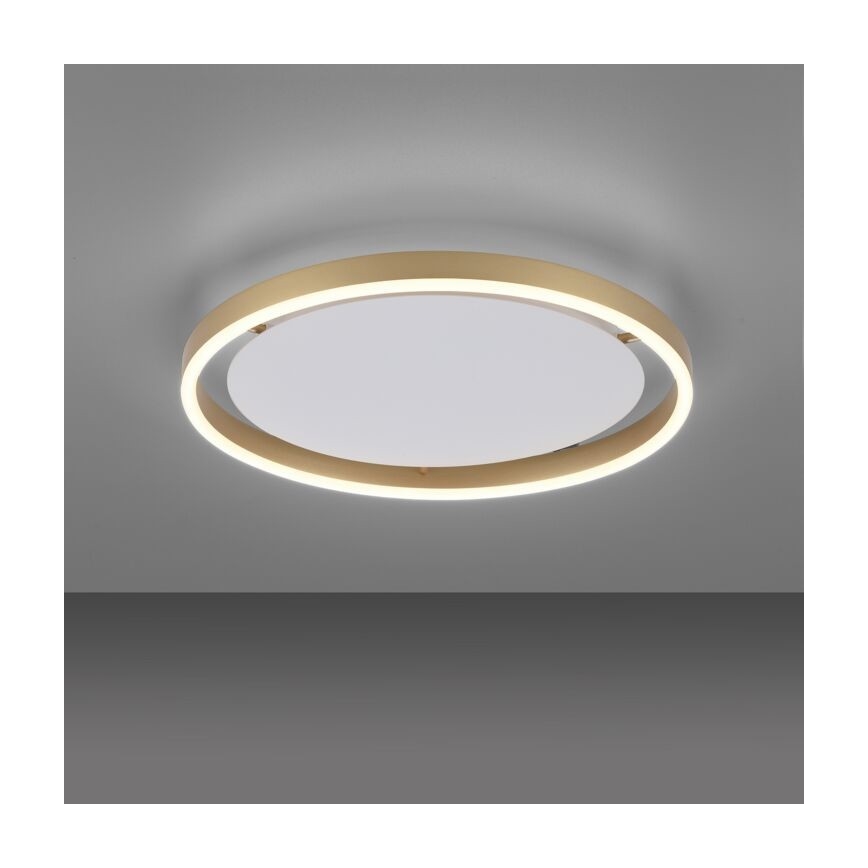 Leuchten Direkt 15392-60 – Dimmbare LED-Deckenleuchte RITUS LED/30W/230V Messing