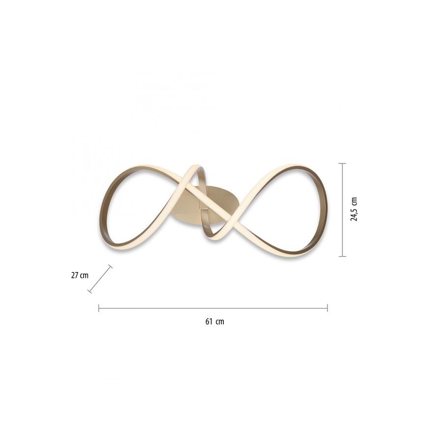 Leuchten Direkt 15403-60 – Dimmbare LED-Aufbauleuchte MARIA LED/15,5W/230V