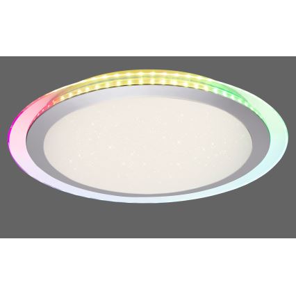 Leuchten Direkt 15411-21- LED RGB Dimmbares Deckenleuchte CYBA LED/26W/230V + Fernbedienung