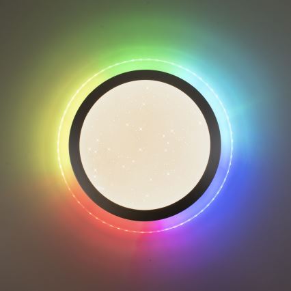 Leuchten Direkt 15411-21- LED RGB Dimmbares Deckenleuchte CYBA LED/26W/230V + Fernbedienung