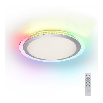 Leuchten Direkt 15411-21- LED RGB Dimmbares Deckenleuchte CYBA LED/26W/230V + Fernbedienung