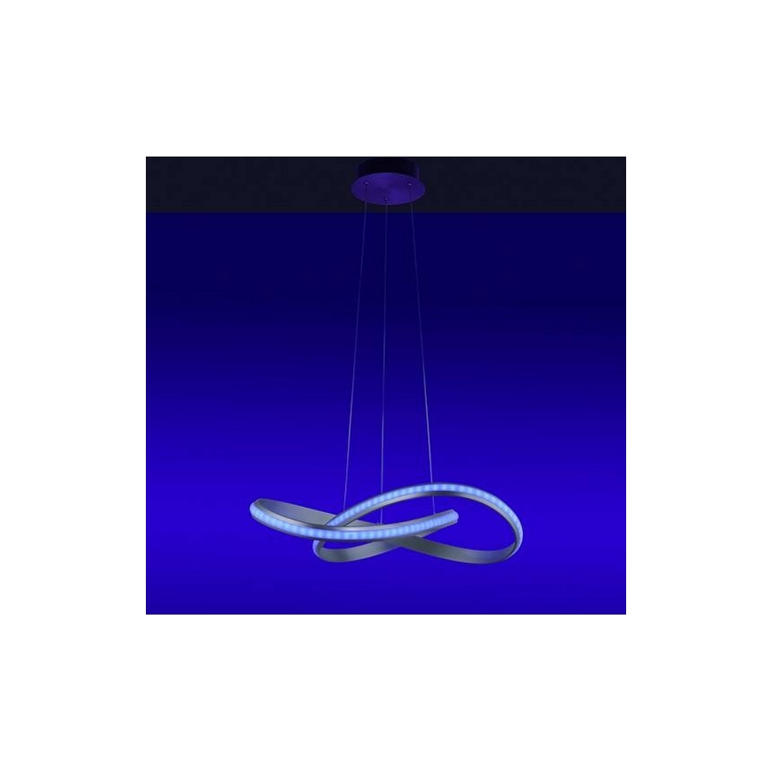 Leuchten Direkt 18432-55 - LED RGB dimmbare Hängeleuchte an Seil MELINDA LED/28W/230V + Fernbedienung