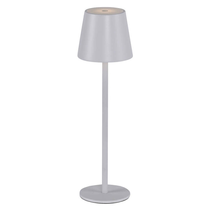 Leuchten Direkt 19250-16 - Dimmbare, aufladbare LED-Outdoor-Tischlampe EURIA LED/3W/5V IP54 weiß