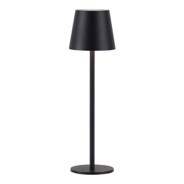 Leuchten Direkt 19250-18 - Dimmbare, aufladbare LED-Outdoor-Tischleuchte EURIA LED/3W/5V 2600 mAh IP54 schwarz