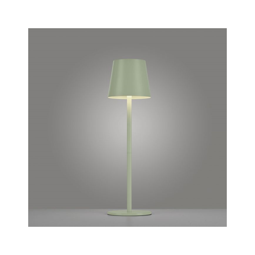 Leuchten Direkt 19250-43 - Dimmbare aufladbare LED-Tischlampe für den Außenbereich EURIA LED/3W/5V IP54 grün