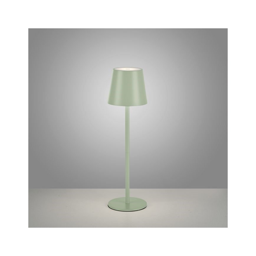 Leuchten Direkt 19250-43 - Dimmbare aufladbare LED-Tischlampe für den Außenbereich EURIA LED/3W/5V IP54 grün
