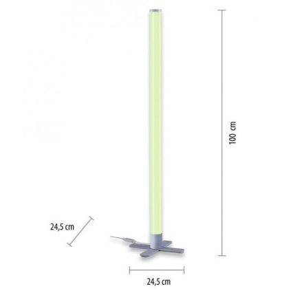 Leuchten Direkt 19902-21 – Dimmbare LED-RGB-Lampe RINGO LED/10W/230V+Fernbedienung