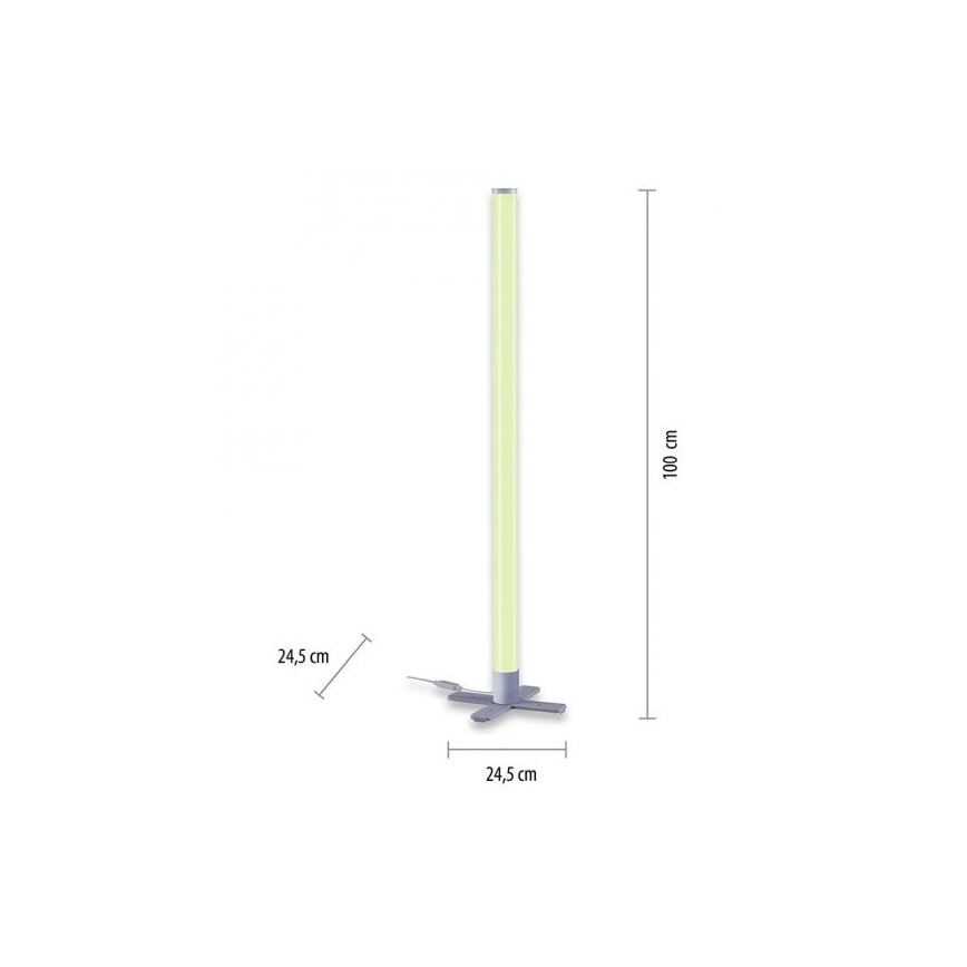Leuchten Direkt 19902-21 – Dimmbare LED-RGB-Lampe RINGO LED/10W/230V+Fernbedienung