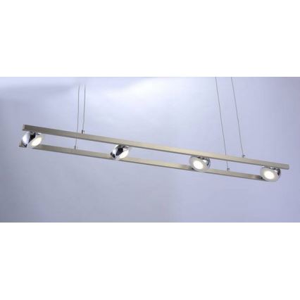 Leuchten Direkt 12470-55 - Dimmender LED-RGB-Kronleuchter an Schnur OPTI 8xLED/3W/230V + FB