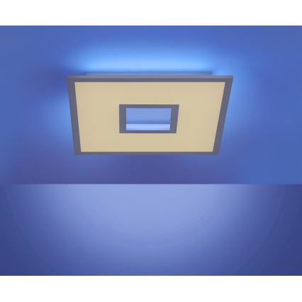 Leuchten Direkt 11645-16 - LED RGB dimmbare Deckenleuchte RECESS LED/22,5W/230V + LED/5W + Fernbedienung