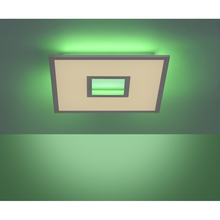 Leuchten Direkt 11645-16 - LED RGB dimmbare Deckenleuchte RECESS LED/22,5W/230V + LED/5W + Fernbedienung